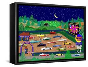 Moonrise Drive-In-Mark Frost-Framed Stretched Canvas