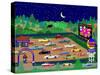 Moonrise Drive-In-Mark Frost-Stretched Canvas