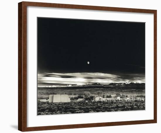 Moonrise, Hernandez-Ansel Adams-Framed Art Print