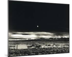 Moonrise, Hernandez-Ansel Adams-Mounted Art Print