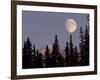 Moonrise in Early Winter, Chugach Range, Alaska, USA-Paul Souders-Framed Photographic Print