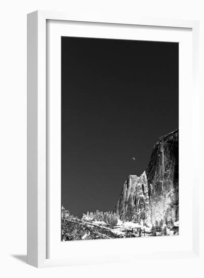Moonrise In The Valley Of Yosemite National Park, California-Rebecca Gaal-Framed Photographic Print
