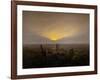 Moonrise on the seashore-Caspar David Friedrich-Framed Premium Giclee Print