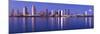 Moonrise over a City, San Diego, California, USA 2010-null-Mounted Photographic Print