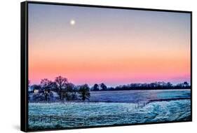 Moonrise Over Aux Arbeils-Colby Chester-Framed Stretched Canvas