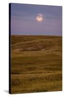 Moonrise Over Badlands South Dakota-Steve Gadomski-Stretched Canvas