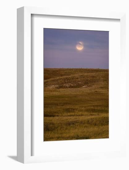 Moonrise Over Badlands South Dakota-Steve Gadomski-Framed Photographic Print