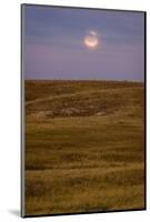 Moonrise Over Badlands South Dakota-Steve Gadomski-Mounted Photographic Print