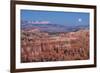 Moonrise over Bryce Canyon Amphitheater from Sunrise Point-Michael Nolan-Framed Photographic Print