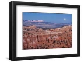 Moonrise over Bryce Canyon Amphitheater from Sunrise Point-Michael Nolan-Framed Photographic Print