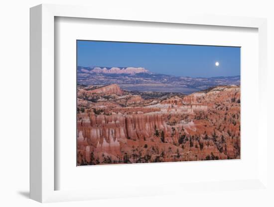 Moonrise over Bryce Canyon Amphitheater from Sunrise Point-Michael Nolan-Framed Photographic Print