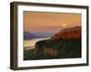 Moonrise over Columbia River Gorge-Steve Terrill-Framed Photographic Print