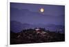Moonrise Over Griffith Park, Los Angeles, California-George Oze-Framed Photographic Print