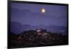 Moonrise Over Griffith Park, Los Angeles, California-George Oze-Framed Photographic Print