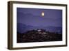 Moonrise Over Griffith Park, Los Angeles, California-George Oze-Framed Photographic Print