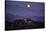 Moonrise Over Griffith Park, Los Angeles, California-George Oze-Stretched Canvas