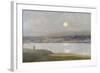 Moonrise over Hayle, from Lelant, C.1892-Sir Alfred East-Framed Giclee Print