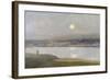 Moonrise over Hayle, from Lelant, C.1892-Sir Alfred East-Framed Giclee Print