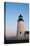 Moonrise over Lighthouse-Reminisce LTD-Stretched Canvas