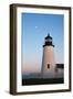 Moonrise over Lighthouse-Reminisce LTD-Framed Premium Photographic Print