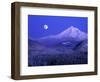 Moonrise over Mt. Hood, Oregon, USA-Janis Miglavs-Framed Premium Photographic Print