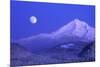 Moonrise over Mt. Hood, Oregon, USA-Janis Miglavs-Mounted Photographic Print