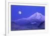 Moonrise over Mt. Hood, Oregon, USA-Janis Miglavs-Framed Photographic Print