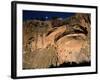 Moonrise over Painted Cave, Pueblo Rock Art, Bandelier National Monument, New Mexico, USA-Scott T. Smith-Framed Photographic Print