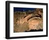 Moonrise over Painted Cave, Pueblo Rock Art, Bandelier National Monument, New Mexico, USA-Scott T. Smith-Framed Photographic Print