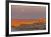 Moonrise over Rugged Landscape at Sunset, South Dakota, USA-Jaynes Gallery-Framed Photographic Print