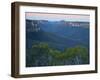 Moonrise over the Grose Valley, Blue Mountains National Park, UNESCO World Heritage Site, New South-Jochen Schlenker-Framed Photographic Print