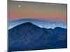 Moonrise over the Haleakala Crater,  Haleakala National Park, Maui, Hawaii.-Ian Shive-Mounted Premium Photographic Print