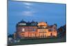 Moonrise over the Royal and Ancient Golf Club, St. Andrews, Fife, Scotland, United Kingdom, Europe-Mark Sunderland-Mounted Photographic Print