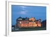 Moonrise over the Royal and Ancient Golf Club, St. Andrews, Fife, Scotland, United Kingdom, Europe-Mark Sunderland-Framed Photographic Print