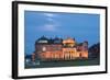 Moonrise over the Royal and Ancient Golf Club, St. Andrews, Fife, Scotland, United Kingdom, Europe-Mark Sunderland-Framed Photographic Print