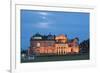 Moonrise over the Royal and Ancient Golf Club, St. Andrews, Fife, Scotland, United Kingdom, Europe-Mark Sunderland-Framed Photographic Print