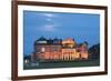 Moonrise over the Royal and Ancient Golf Club, St. Andrews, Fife, Scotland, United Kingdom, Europe-Mark Sunderland-Framed Photographic Print