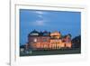 Moonrise over the Royal and Ancient Golf Club, St. Andrews, Fife, Scotland, United Kingdom, Europe-Mark Sunderland-Framed Photographic Print