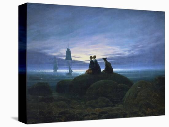 Moonrise over the Sea, 1774-Caspar David Friedrich-Stretched Canvas