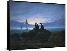 Moonrise over the Sea, 1774-Caspar David Friedrich-Framed Stretched Canvas