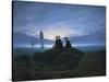 Moonrise over the Sea, 1774-Caspar David Friedrich-Stretched Canvas