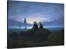 Moonrise over the Sea, 1774-Caspar David Friedrich-Stretched Canvas