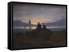 Moonrise over the Sea, 1822-Caspar David Friedrich-Framed Stretched Canvas