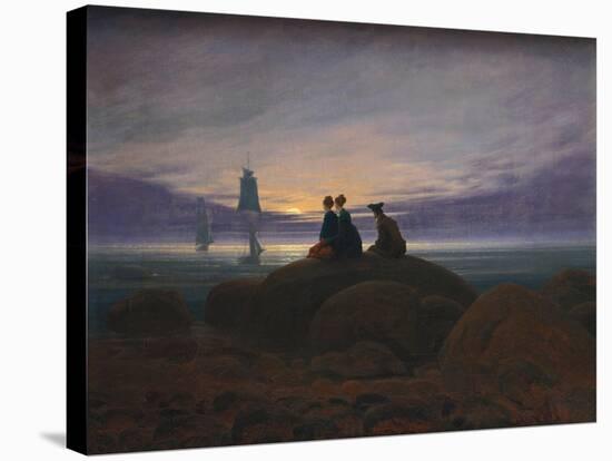 Moonrise over the Sea, 1822-Caspar David Friedrich-Stretched Canvas