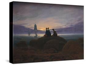 Moonrise over the Sea, 1822-Caspar David Friedrich-Stretched Canvas