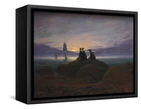 Moonrise over the Sea, 1822-Caspar David Friedrich-Framed Stretched Canvas