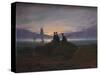 Moonrise over the Sea, 1822-Caspar David Friedrich-Stretched Canvas
