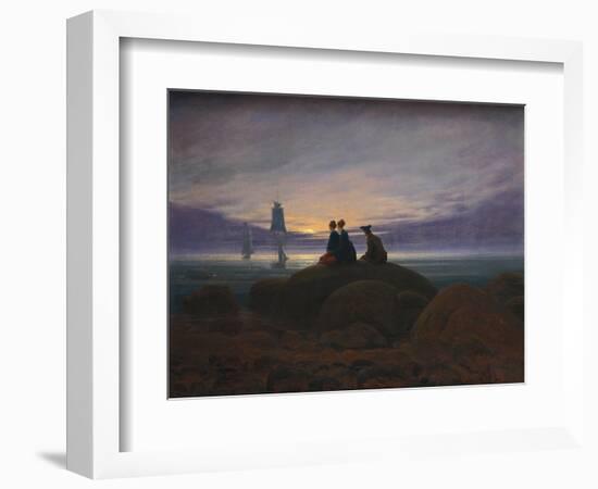 Moonrise over the Sea, 1822-Caspar David Friedrich-Framed Giclee Print