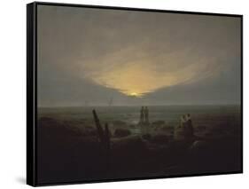 Moonrise over the Sea, c.1821-Caspar David Friedrich-Framed Stretched Canvas