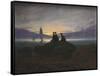 Moonrise over the Sea-Caspar David Friedrich-Framed Stretched Canvas